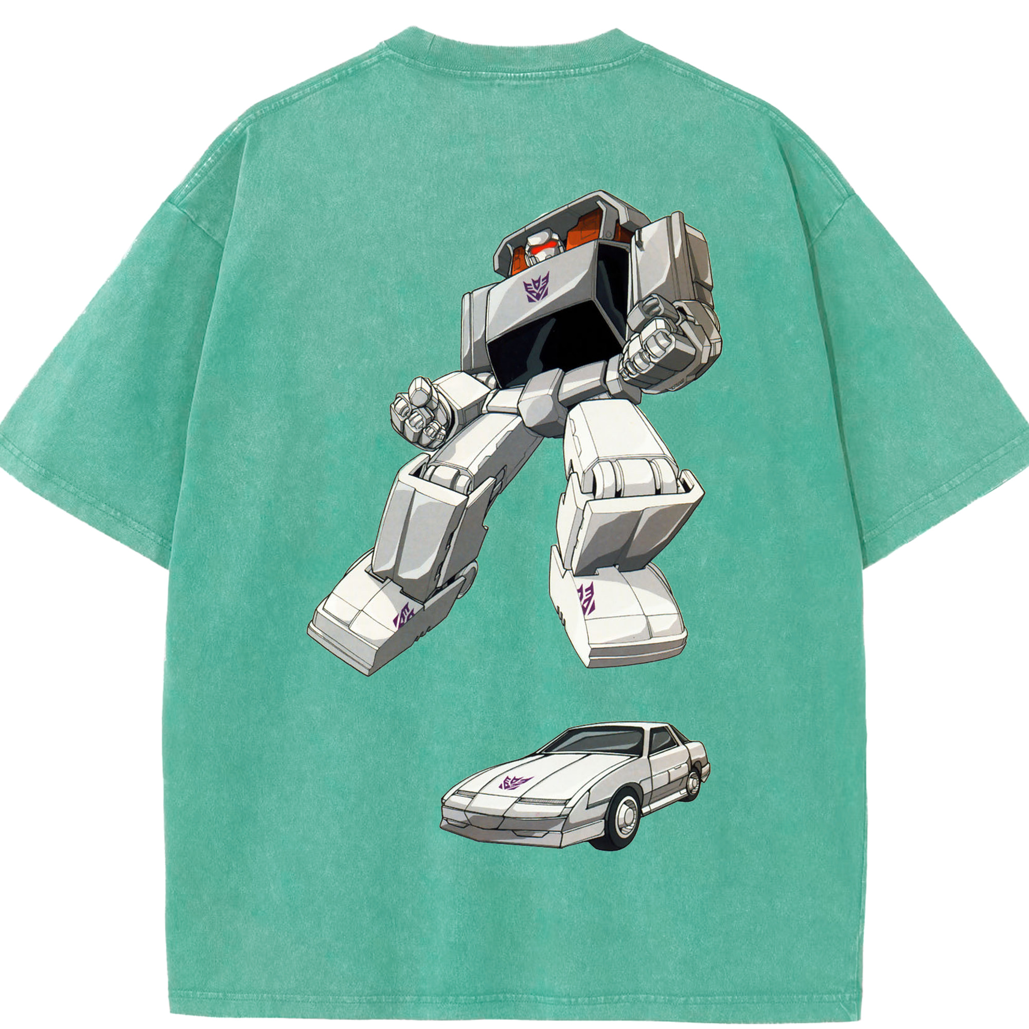 （画像用）  綿100% ヴィンテージ風 半袖Tシャツ（背面プリント）